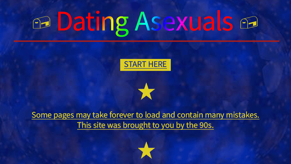 Dating Asexuals example 90s page