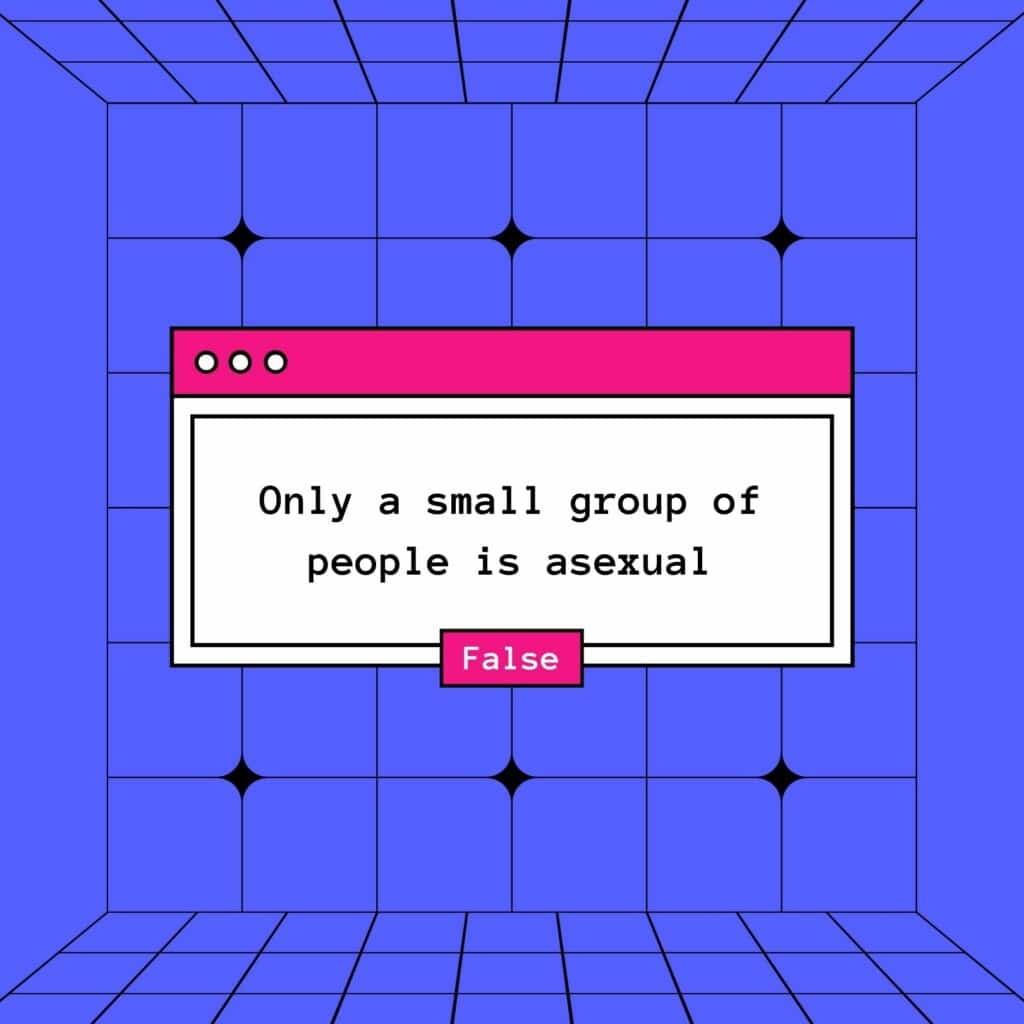 Only a small group of people is considered to be asexual